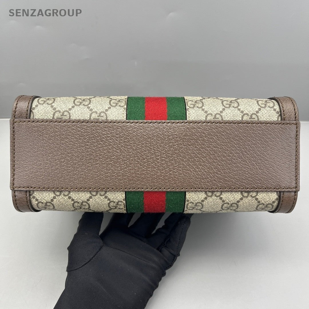 GUCCI Ophidia Monogram Top Handle 2way Shoulder Handbag Women Classic