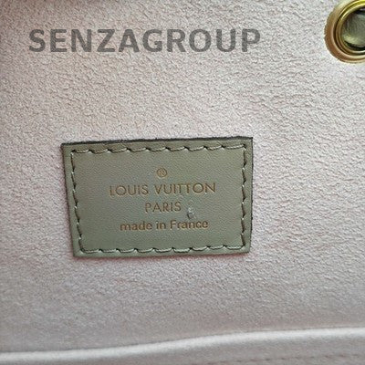 Louis Vuitton Montsouris Backpack Grey Pink Gold Hardware Women's Fashion