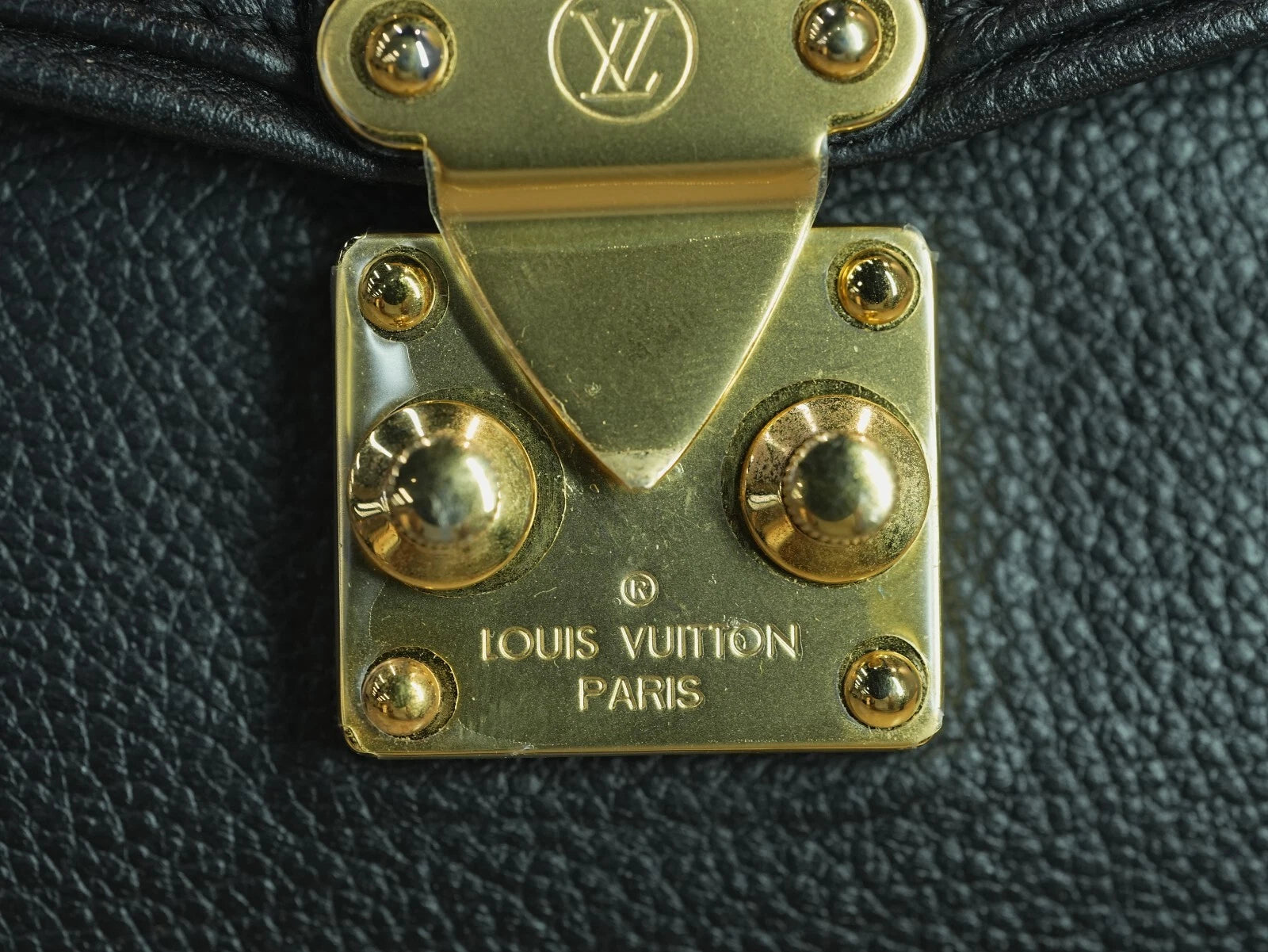 Louis Vuitton Saint-Germain MM Black Empreinte Monogram Shoulder Bag Crossbody - Pre-Owned