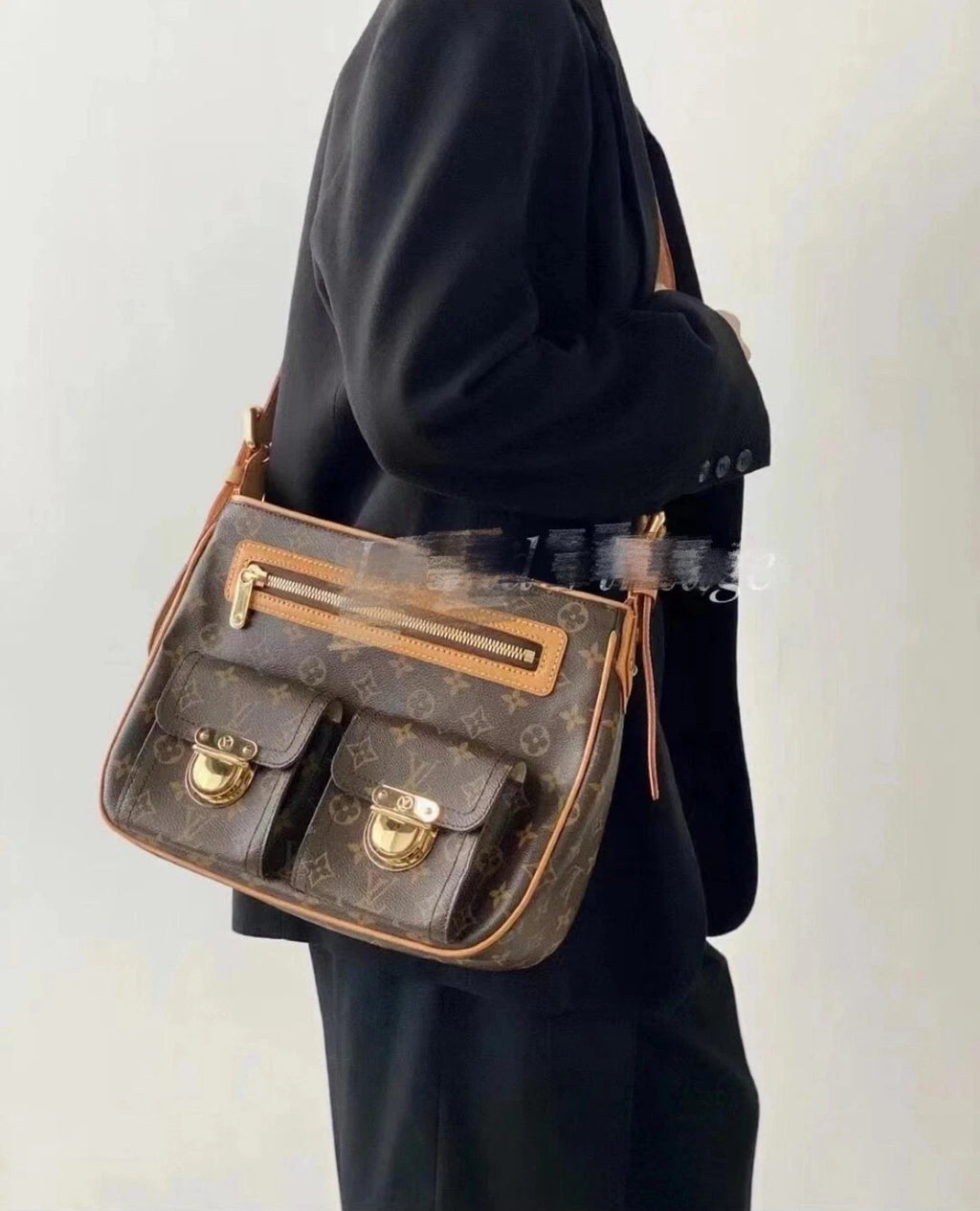 Louis Vuitton Monogram Manhattan Handbag Vintage Shoulder Bag - Pre-Owned