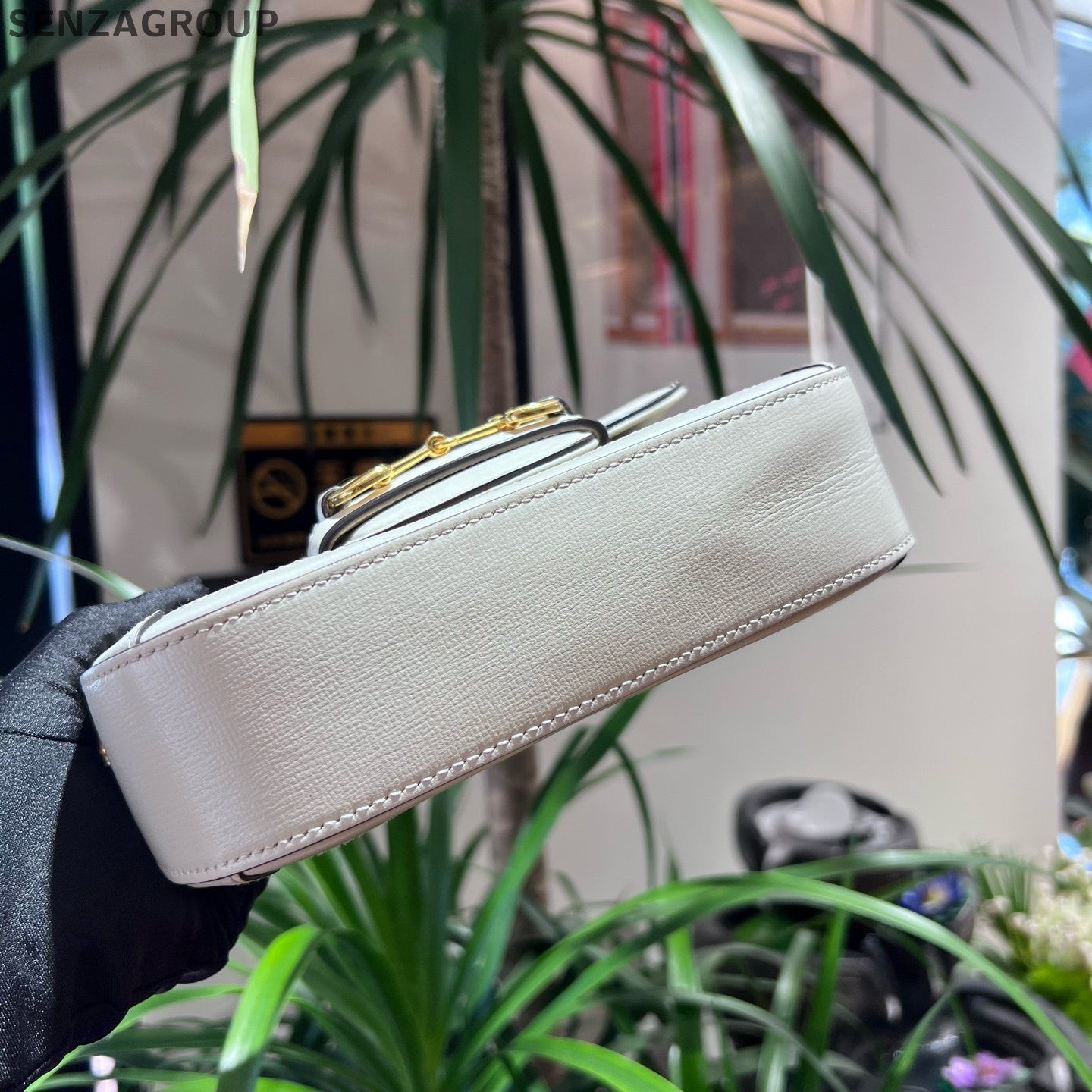 Gucci Horsebit 1955 Mini GG Supreme Shoulder Bag - Silver Hardware