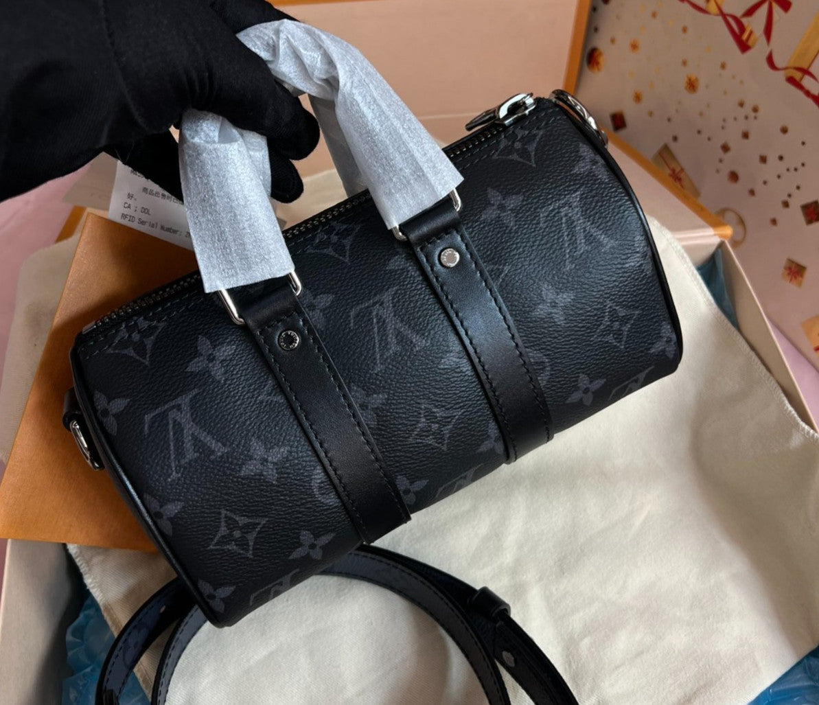 Louis Vuitton Keepall XS Black Monogram 2WAY Shoulder bag Crossbody Brand NEW