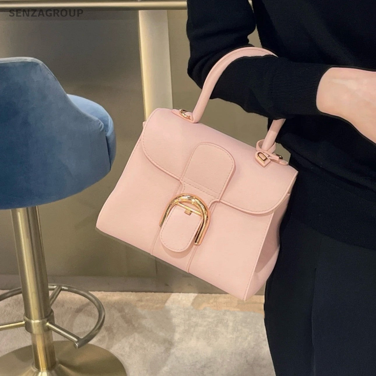 Delvaux Brillant mini Top Handle Calfskin2WAY Handbag Crossbody Almost Brand NEW