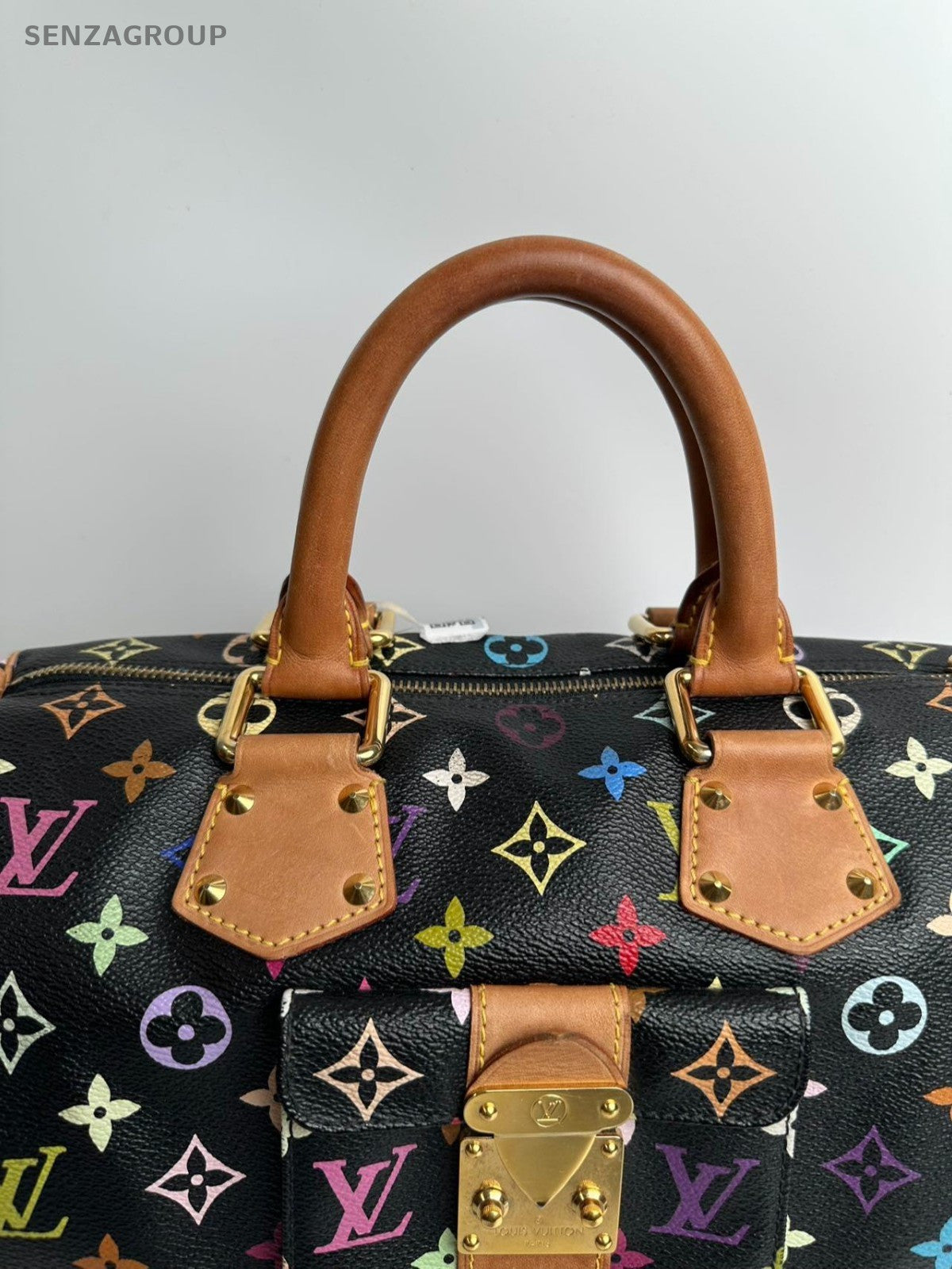 SJ0001 LV Multicolore Speedy 30 Black monogram xp01086