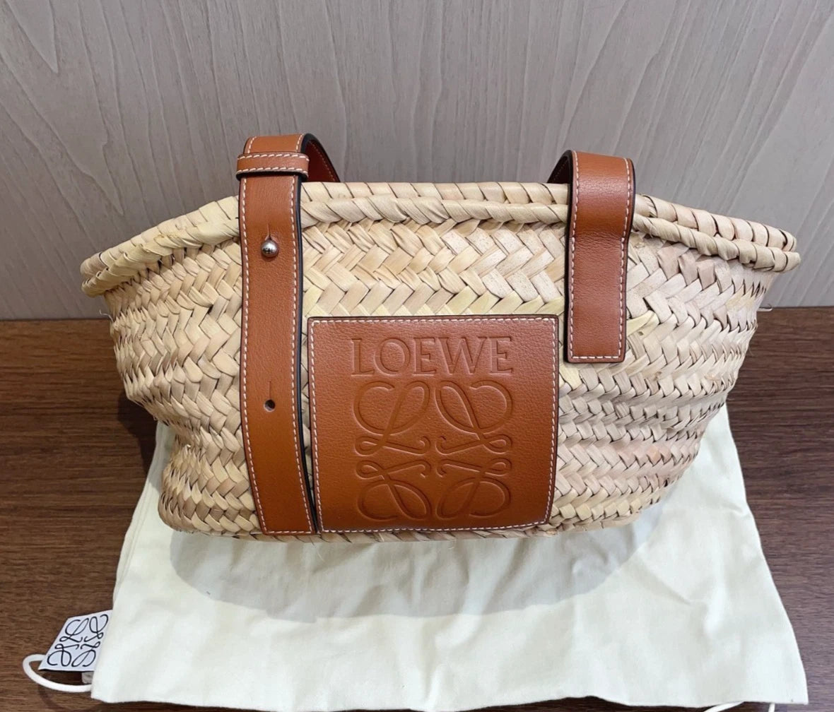 Loewe Basket Tote Top Handle Bag Shoulder Bag Excellent
