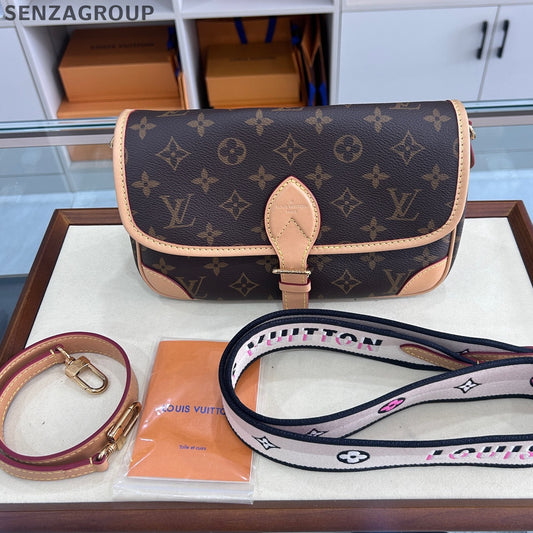 Louis Vuitton Monogram Fendi Baguette Shoulder Crossbody Bag Brown Women