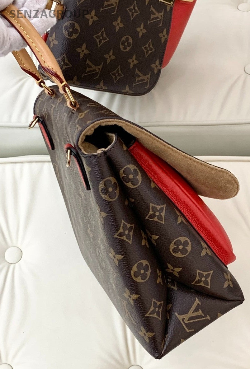 Louis Vuitton MARIGNAN Monogram Top Handle bag Red Women