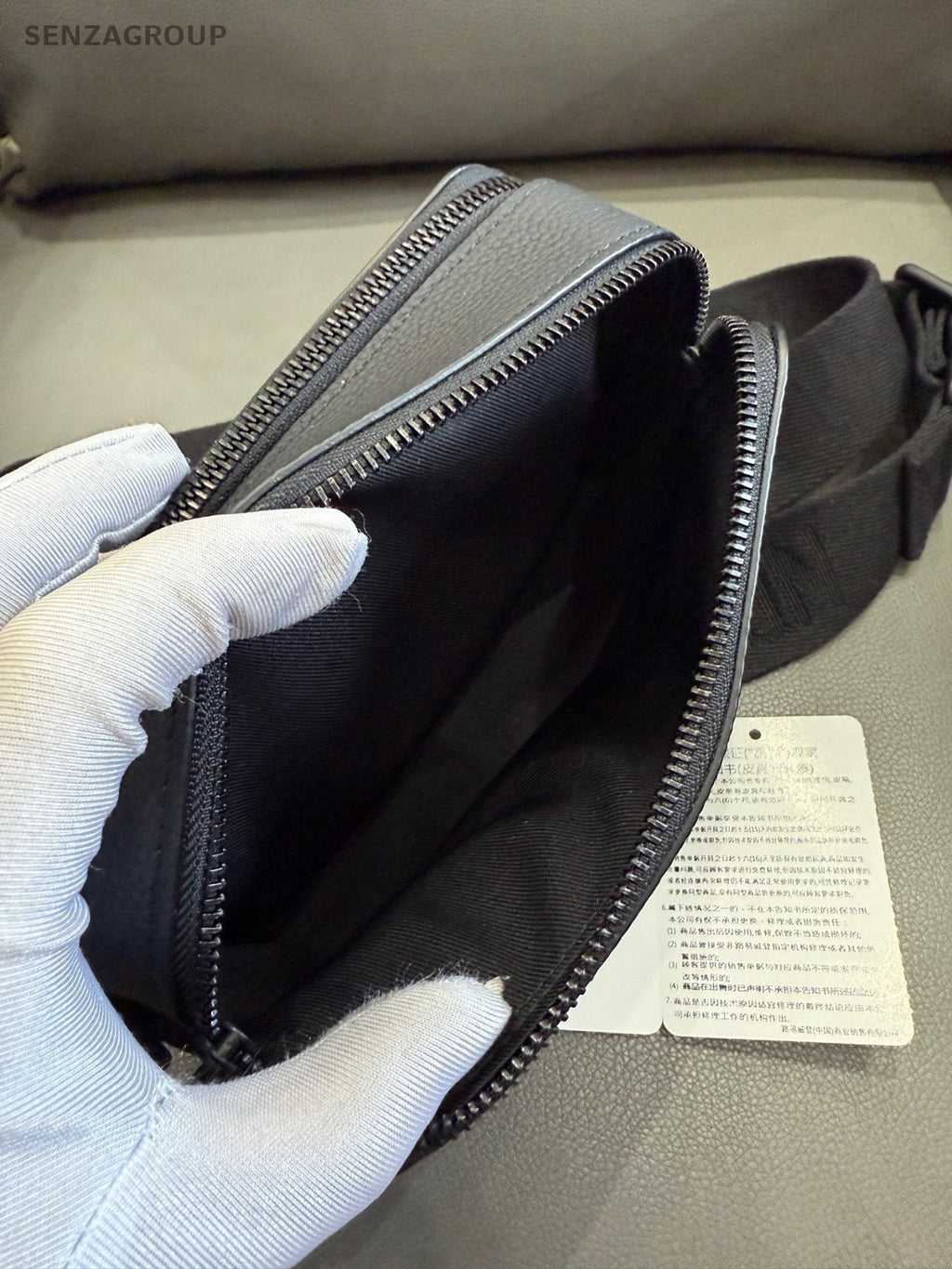Louis Vuitton Alpha Wearable All Leather Canvas Shoulder bag Black Classic