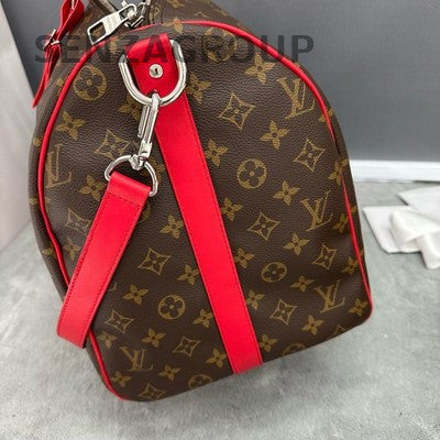 Louis Vuitton Keepall 50 Bandoulière Travel Bag Unisex Classic