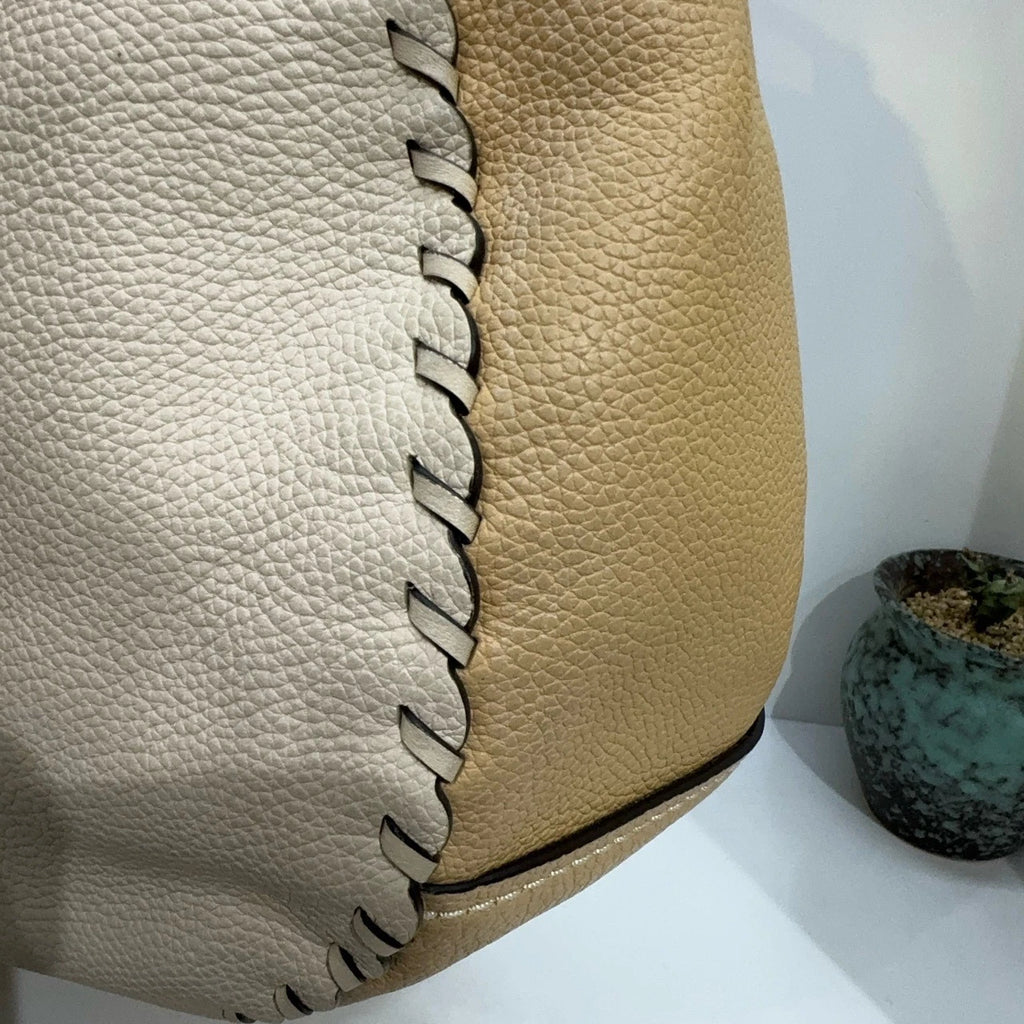 COACH Leather Colorblock Saddle Half-moon Shoulder Crossbody Bag For Women