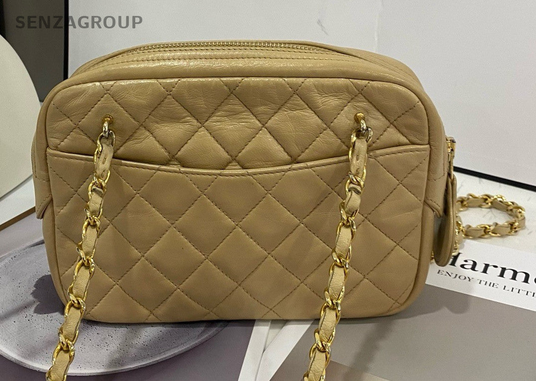CHANEL Camera bag Diamond pattern Chain Shoulder bag Women Vintage
