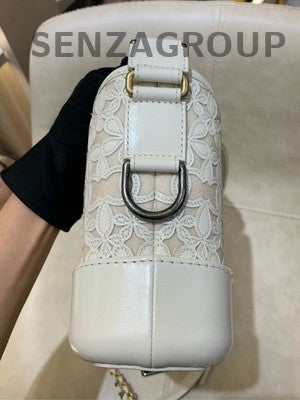 Chanel Lace Handle Gabrielle Hobo Small Chain Crossbody Bag for Women