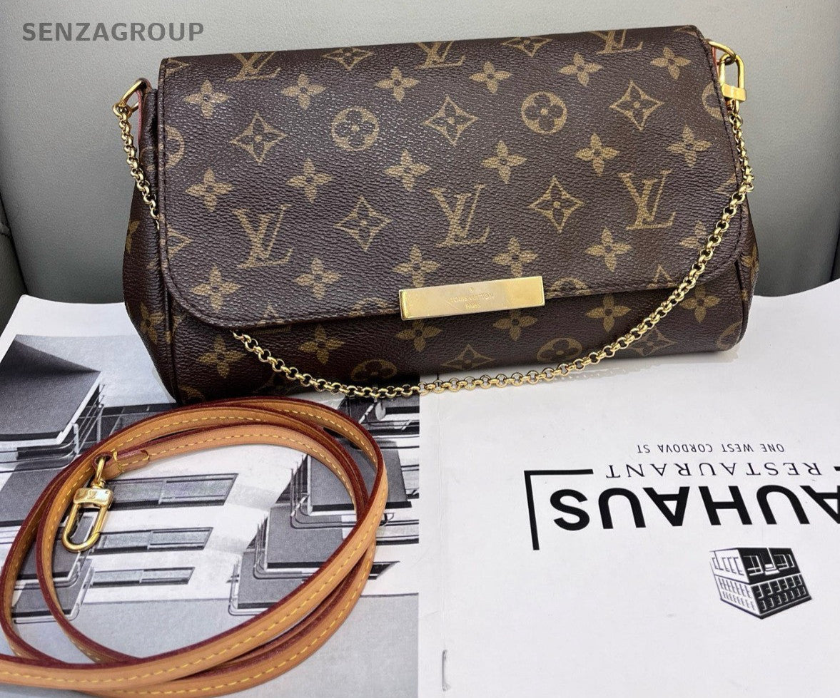Louis Vuitton Favourite MM Monogram 2WAY Chain Shoulder bag Crossbody Women