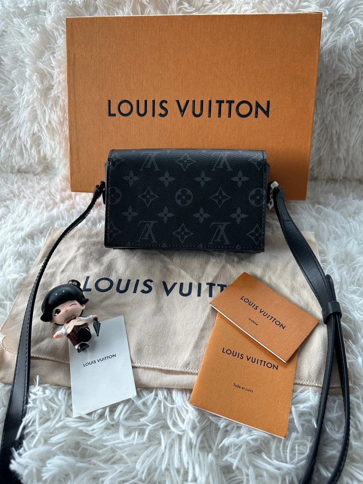 Louis Vuitton Steamer Monogram Leather Mini Box Shoulder Bag Women
