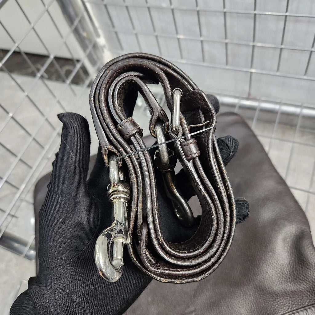 GUCCI Brown Leather Shoulder Crossbody Bag For Women