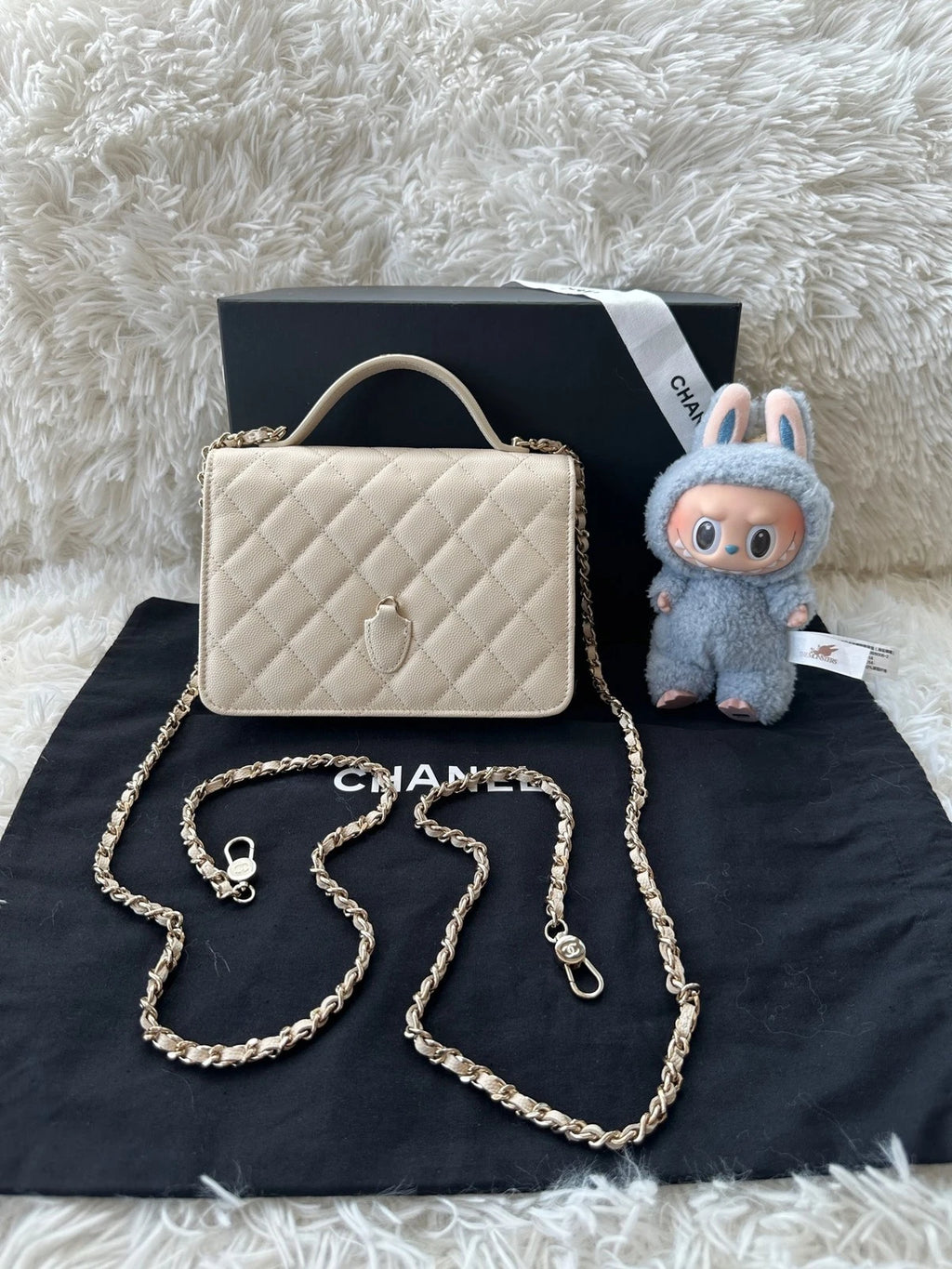 CHANEL Leather Backpack Shoulder Crossbody Handbag For Women