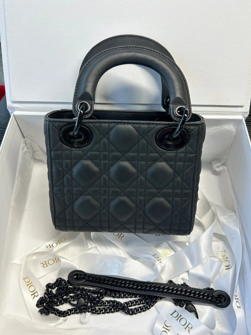 Dior Lady Dior Crossbody Handbag Excellent