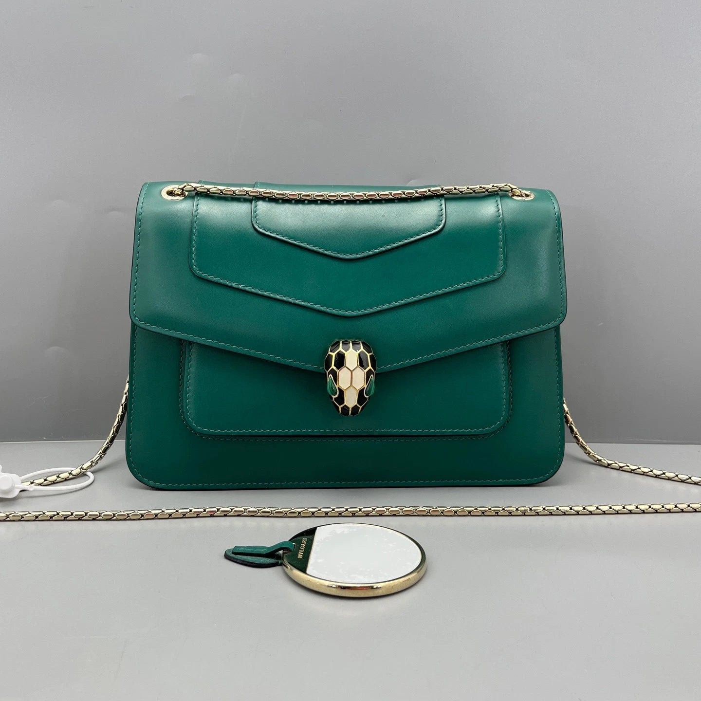 Bvlgari Medium Serpenti Shoulder Bag Green For Women