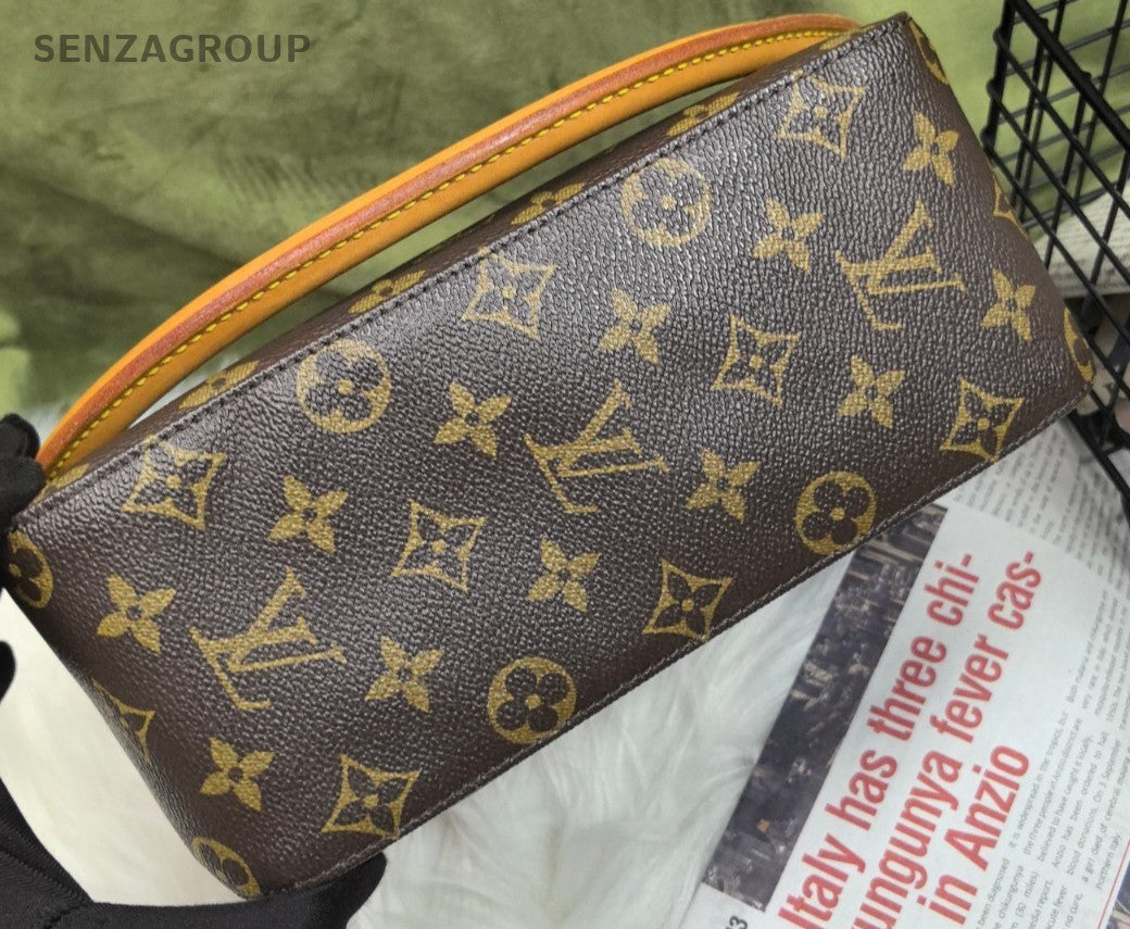 Louis Vuitton looping MM Monogram Shoulder Bag Brown Women