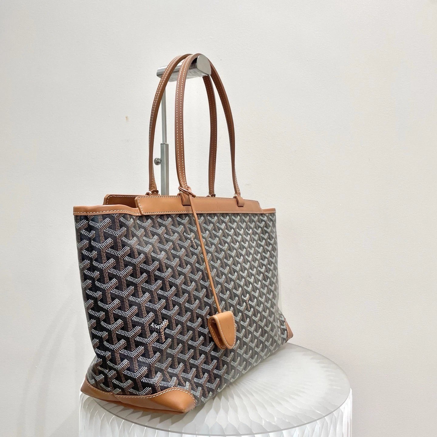 Goyard Bellechasse Monogram Handbag Shoulder Bag Black Brown Women Classic