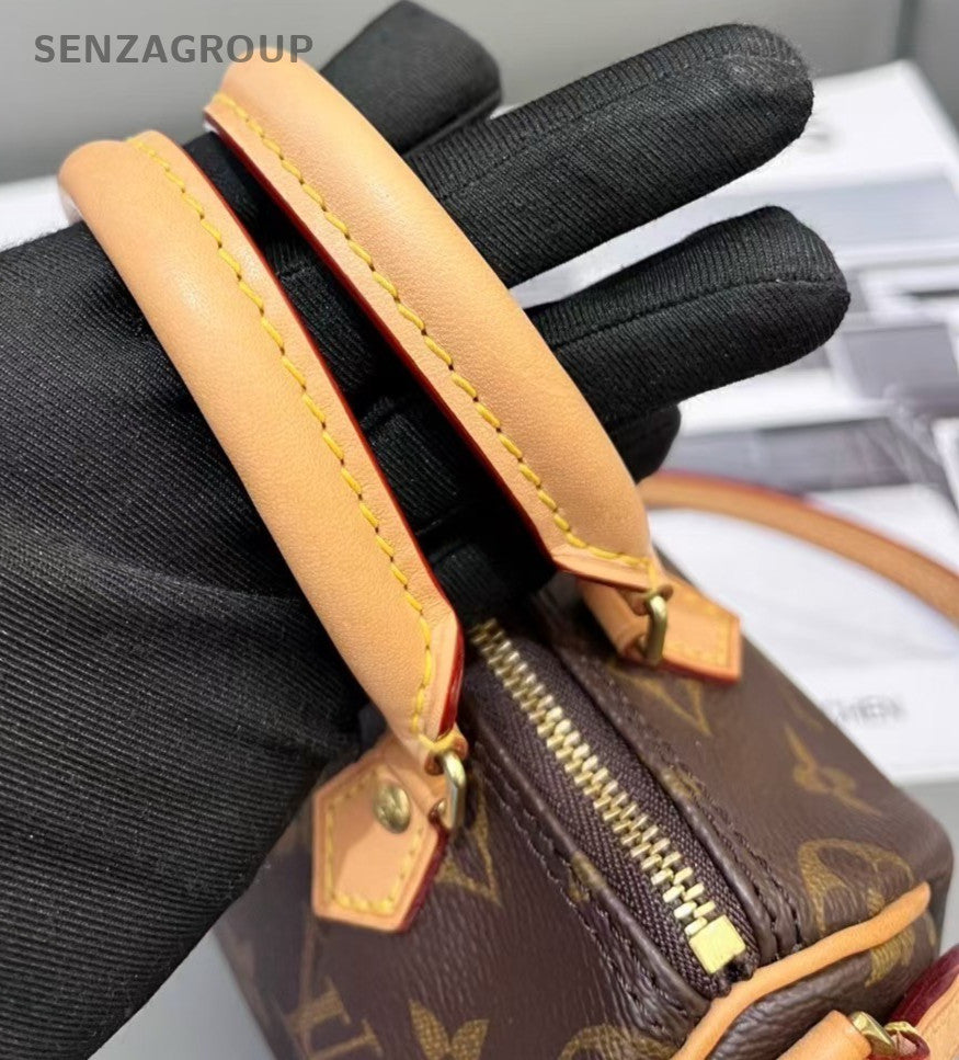Louis Vuitton Nano Speedy Monogram Top Handle Shoulder bag Crossbody Women