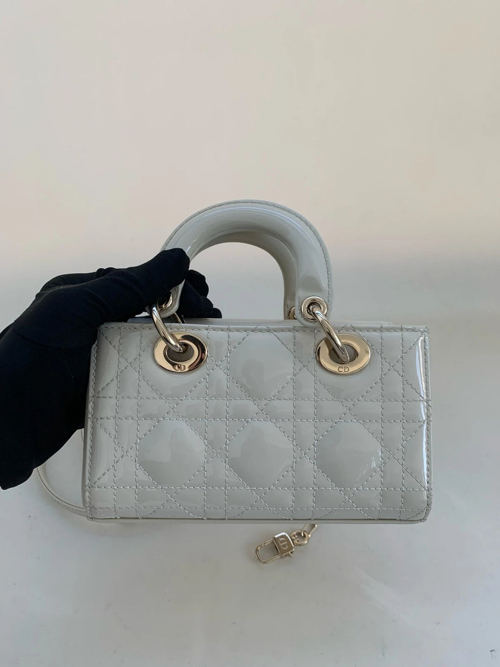 Dior Lady Dior Leather Top Handle Excellent