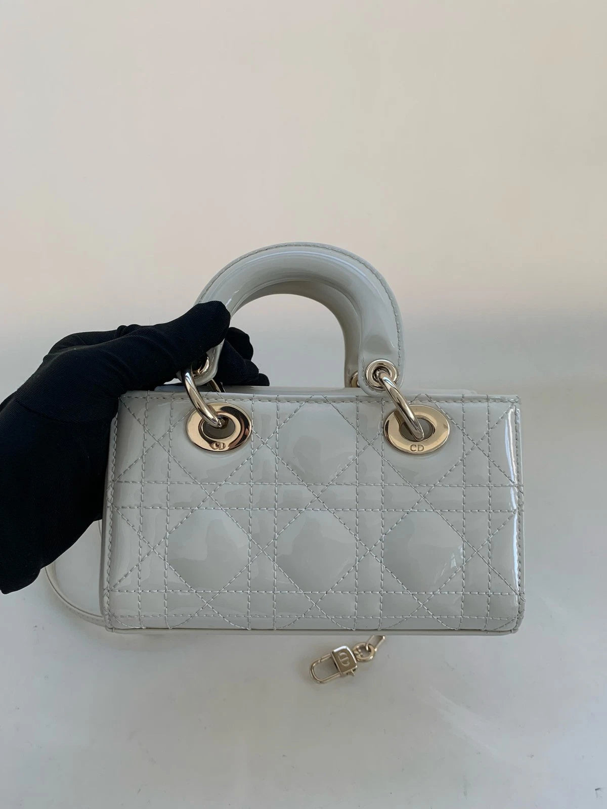 Dior Lady Dior Leather Top Handle Excellent