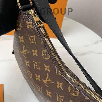 Louis Vuitton Cookie BB Monogram Chain Shoulder Bag Black Brown