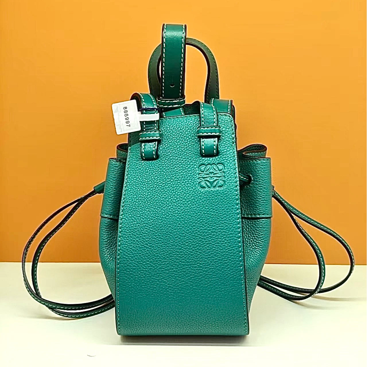 Excellent Condition Loewe Hammock Mini 2Way Green Handbag Crossbody