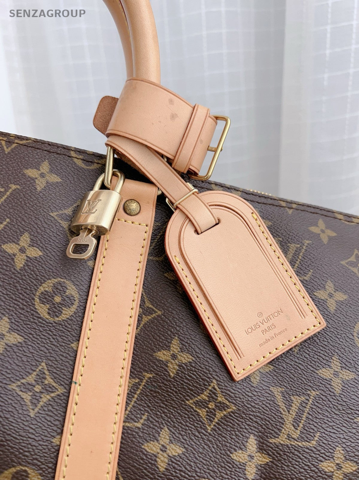 LouisVuitton Keepall 55 Monogram Shoulder Crossbody Bag Brown Travel bag