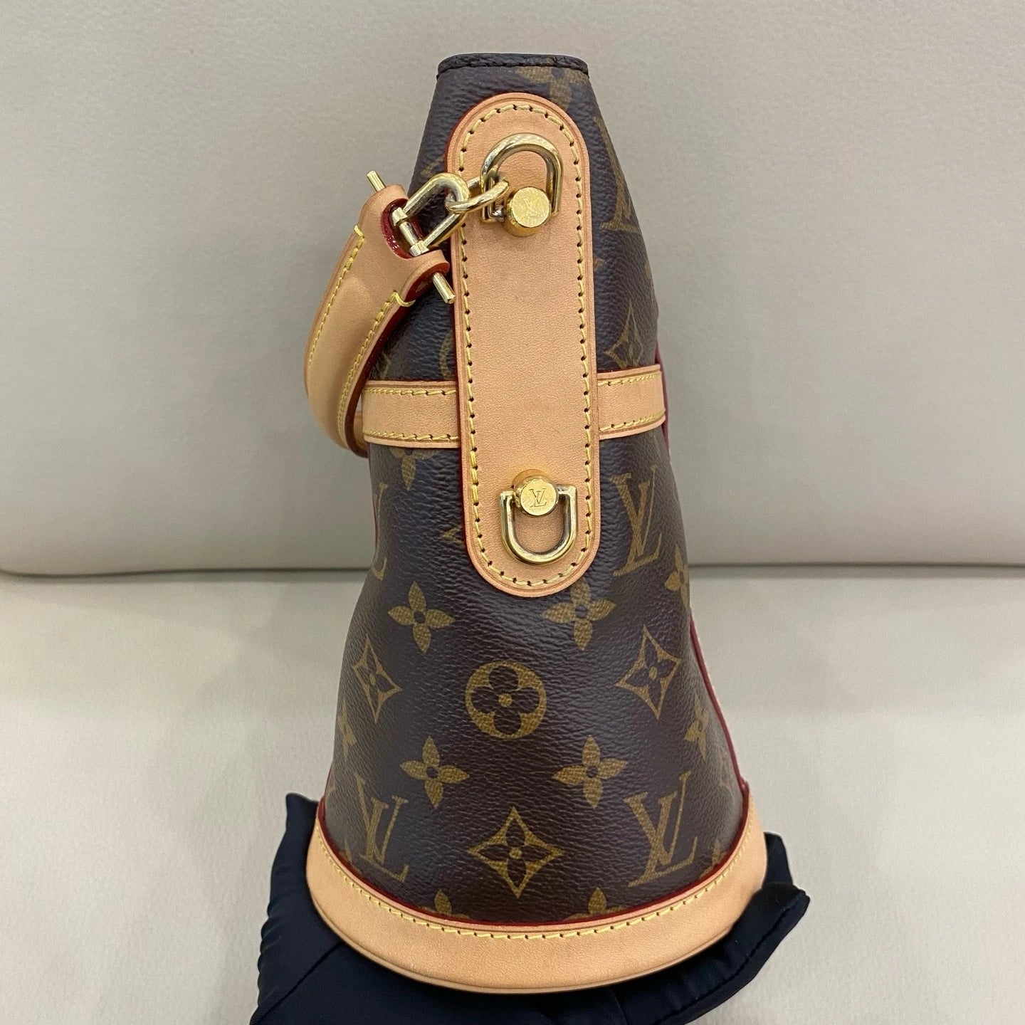 Louis Vuitton Duffle Monogram Canvas Top Handle Shoulder Bag