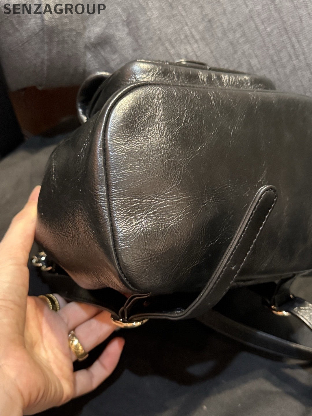 Chanel Black Calfskin Duma Backpack Small Quilted Classic Women's Bag