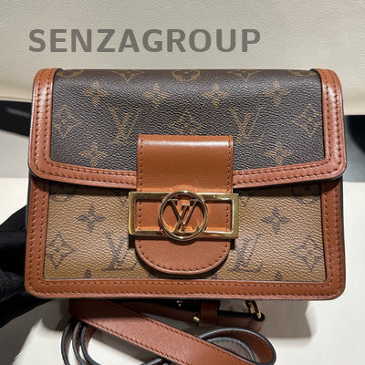 Louis Vuitton Daphne Classic Monogram Brown Gold Buckle Shoulder Bag Women