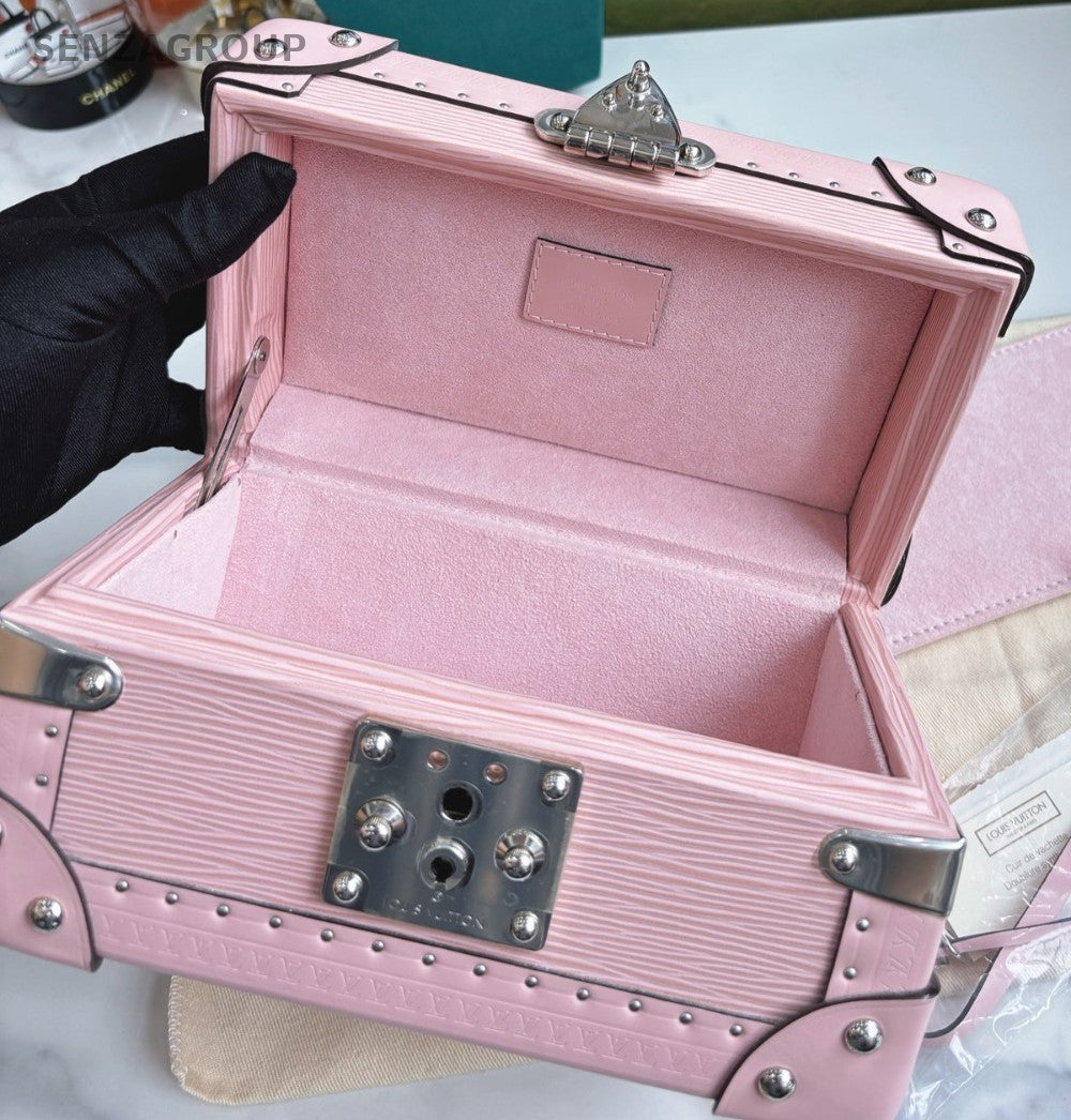 Louis Vuitton Coffret Trésor Box Sakura Pink Silver Women