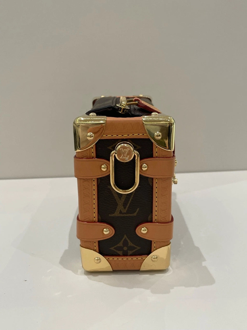 Louis Vuitton Canvas Side Trunk Mini Crossbody Bag For Women