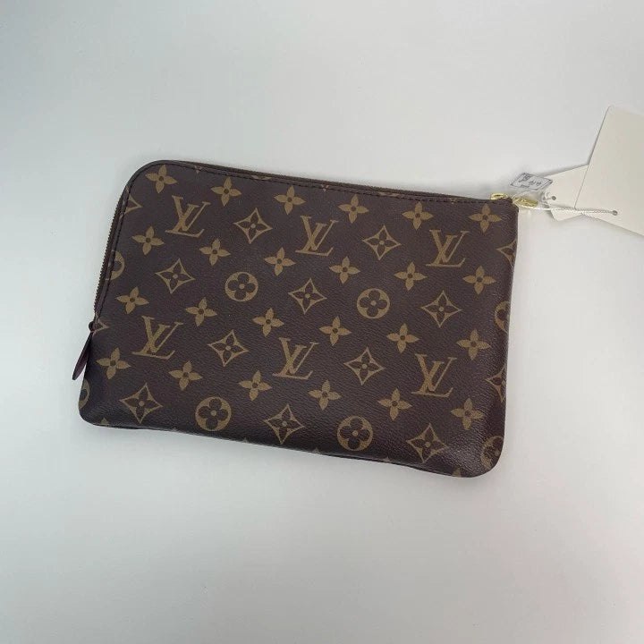 Louis Vuitton Classic Monogram Canvas Clutch For Women