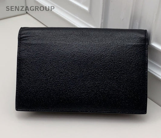 Saint Laurent Kate Chain Tassel Shoulder Bag Crossbody Black Gold Women Classic