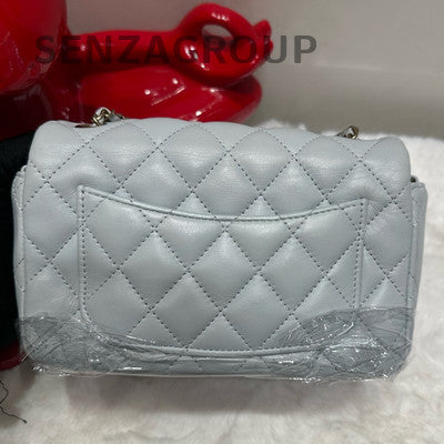 Chanel Lambskin Blue Gold CF Mini Chain Shoulder Crossbody Bag