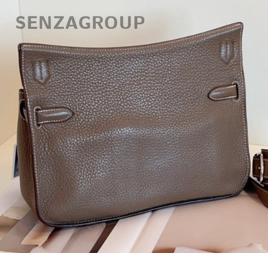 Hermes Jypsiere28 Saddle Bag Shoulder Bag Crossbody Gray Silver Unisex Adults