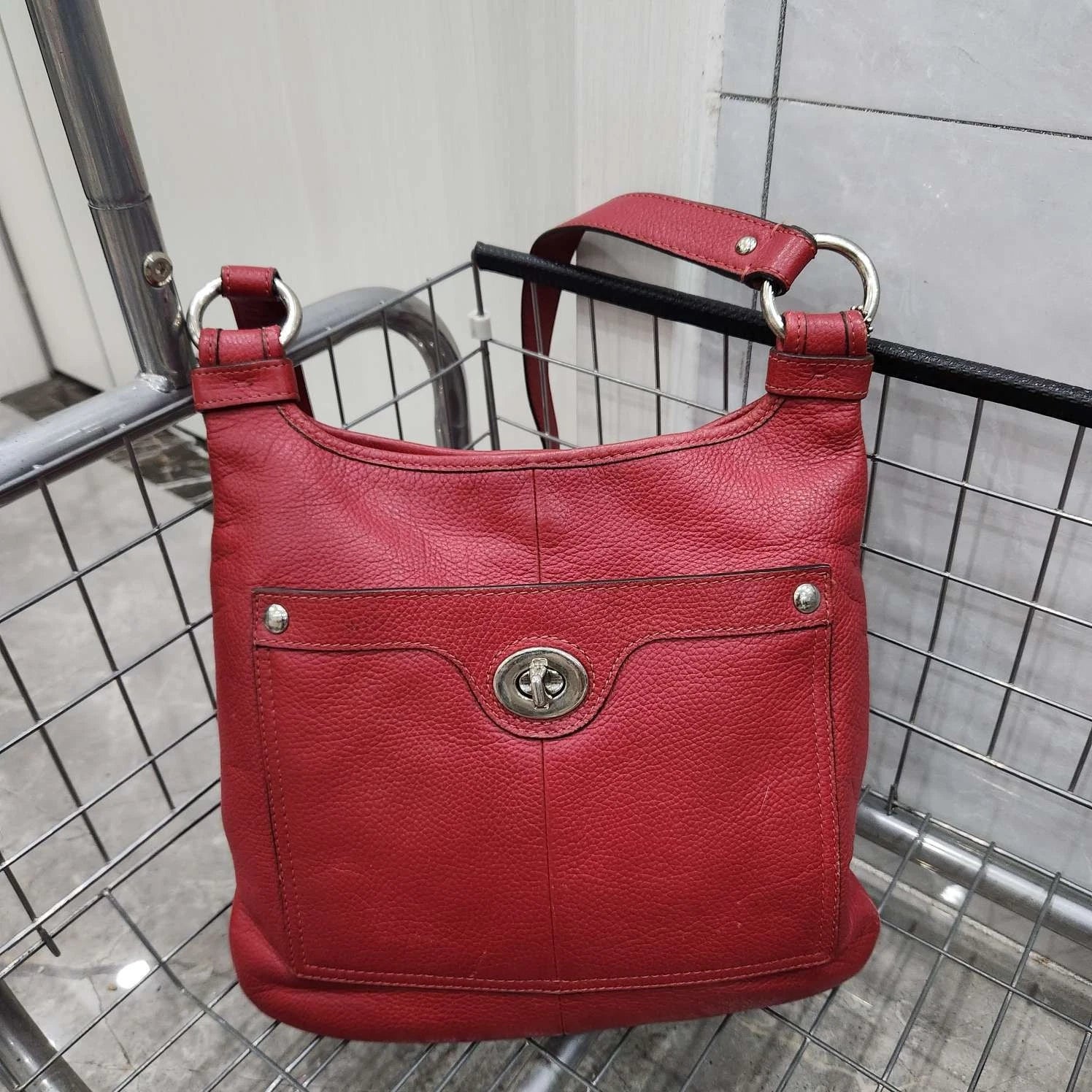 Coach Red Handbag Shoulder Crossbody For Women
