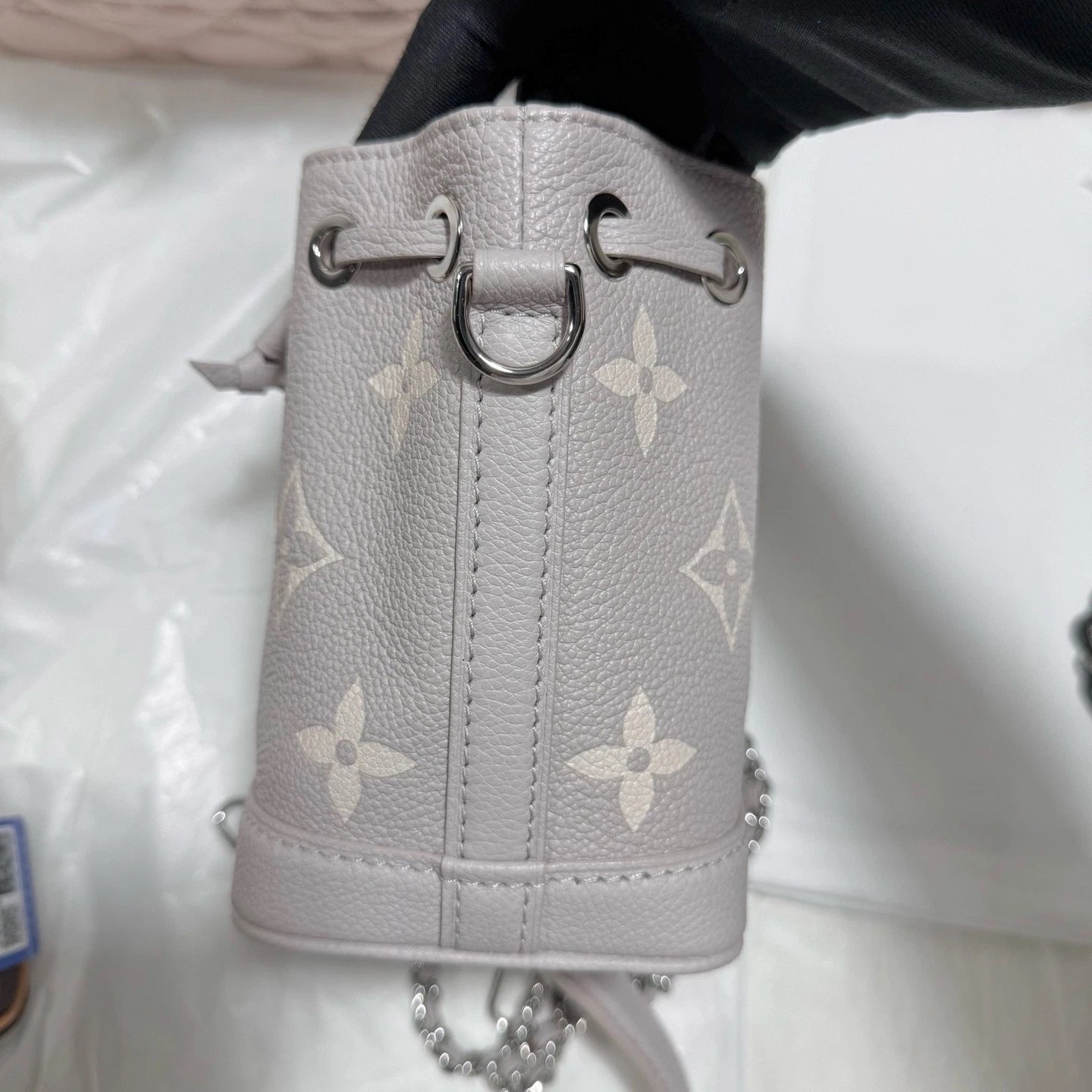 Louis Vuitton Canvas Taro Purple Nano Bucket Bag For Women