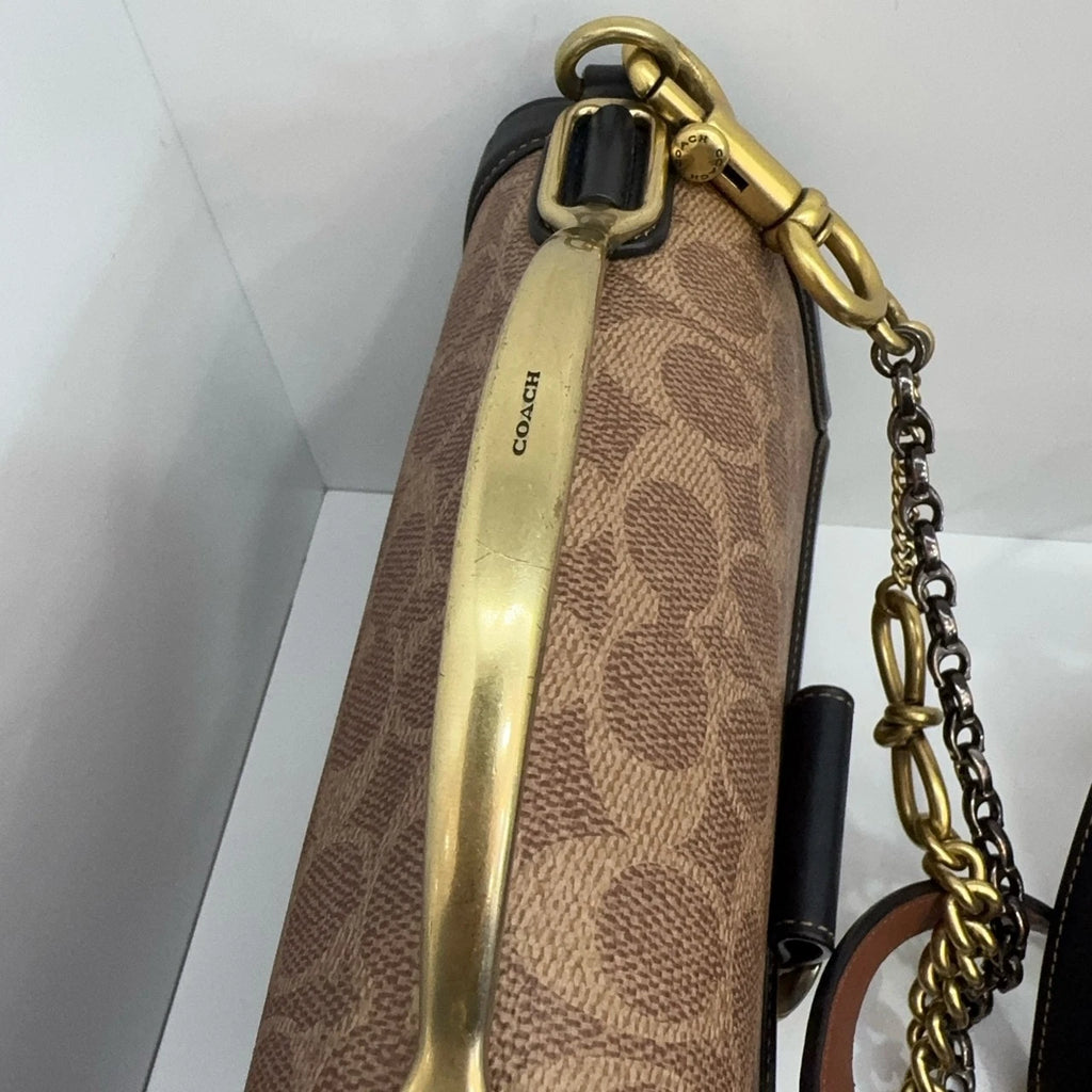 Coach Riley 22 Monogram Colorblock Leather Handbag Crossbody For Women