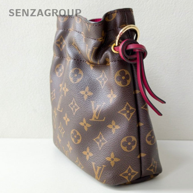 Louis Vuitton Monogram 2Way Crossbody Shoulder Bag Brown Gold Women Classic