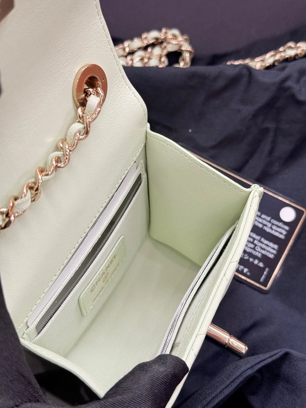 CHANEL Mini Trendy CC WOC Crossbody Bag Lambskin For Women