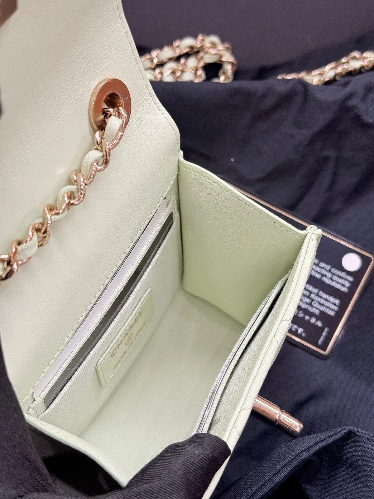 CHANEL Mini Trendy CC WOC Crossbody Bag Lambskin For Women