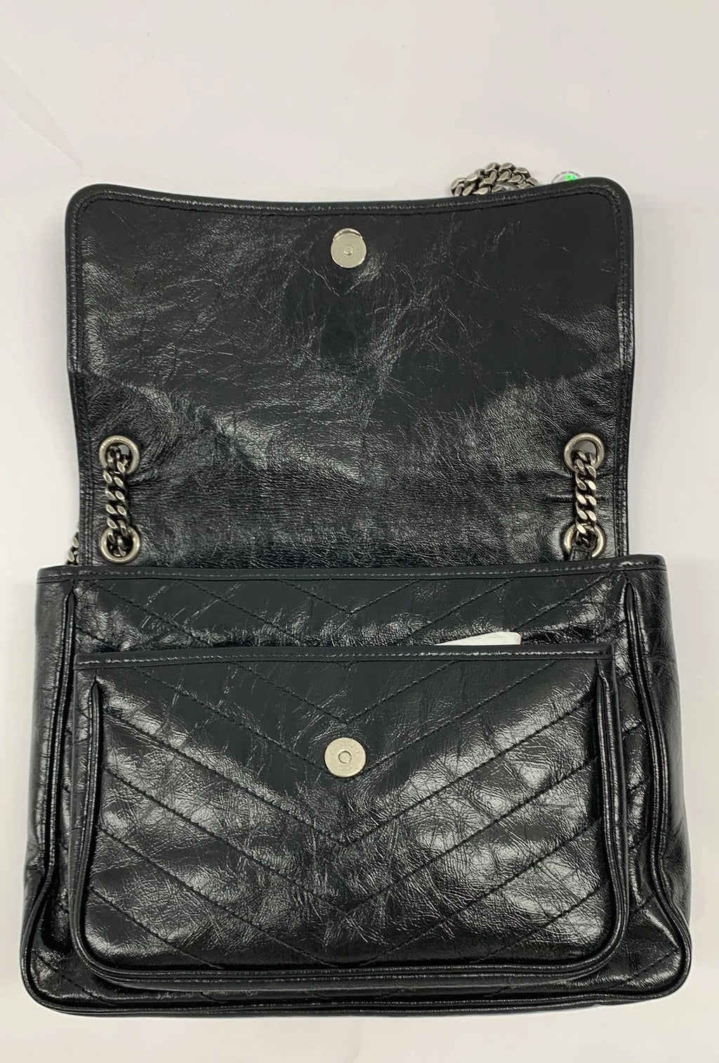 Saint Laurent Logo Leather Shoulder Bag For Women