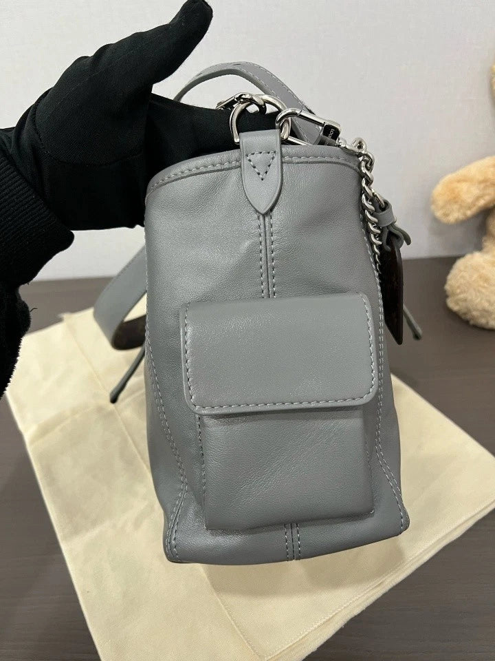 Louis Vuitton Gray Small Carry All Cargo Tote Bag For Women