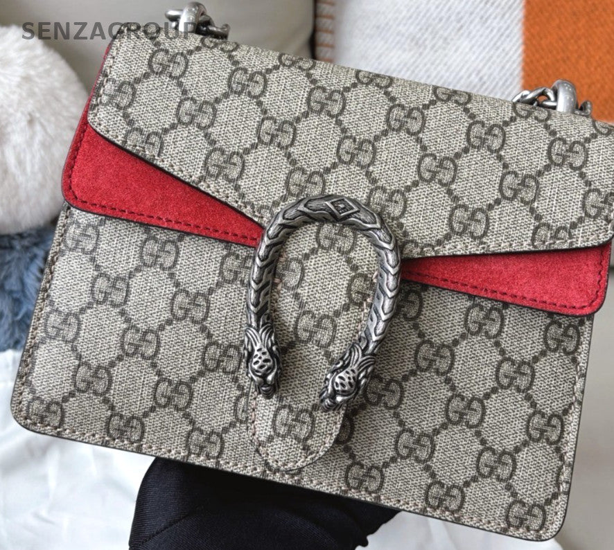 Gucci GG Marmont Dionysus PM Shoulder Crossbody Bag Gray Women