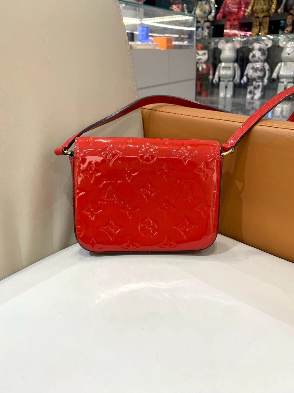 Louis Vuitton Red Patent Leather Crossbody Bag For Women