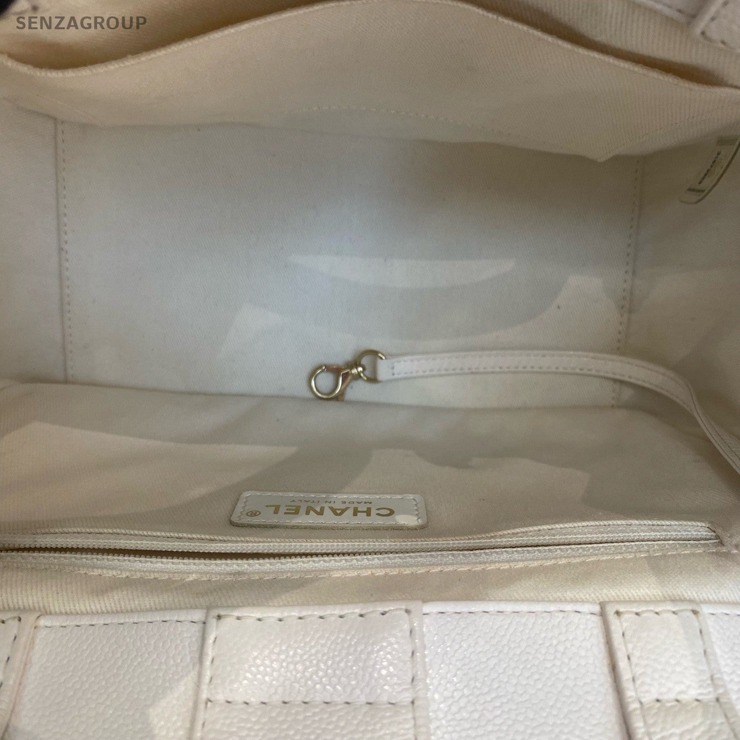 Chanel Business Affinity Calfskin Tote Top Handle Bag Chain Shoulder Bag Women